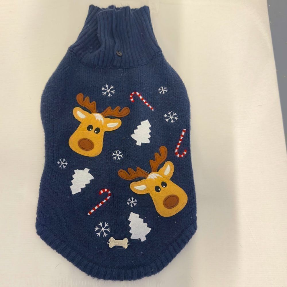 Buddy and Finn Dog Sweater Christmas Holiday Theme - Picture 2 of 8